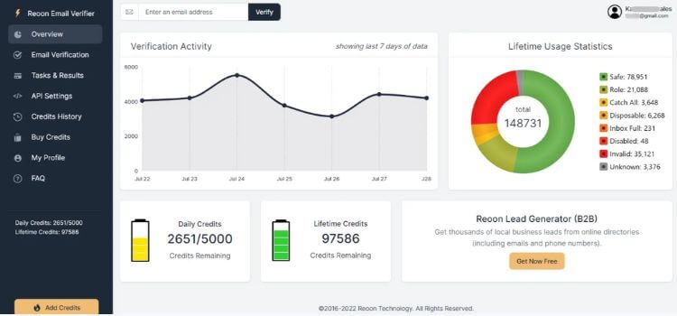 Reoon Email Verifier Lifetime Deal
