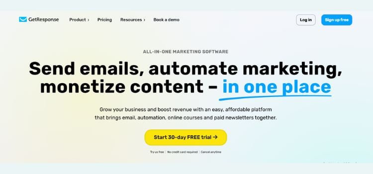 GetResponse Pricing 