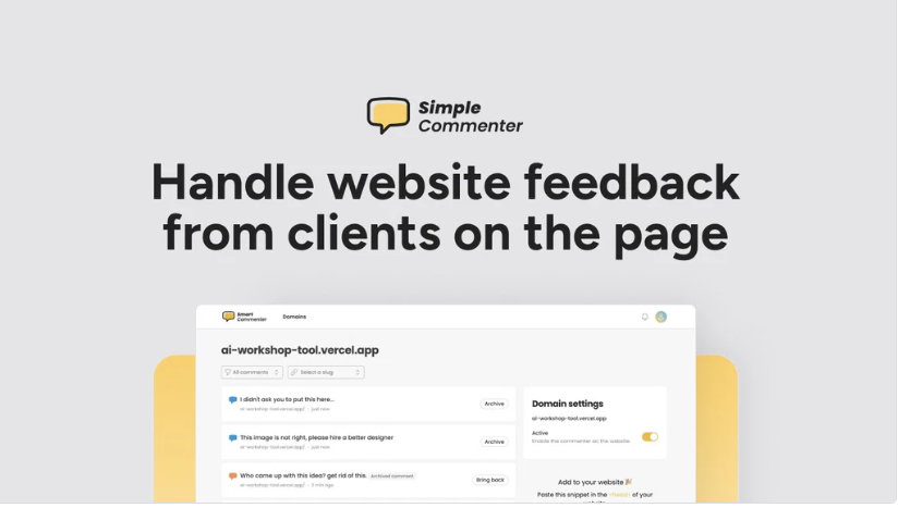 Simple Commenter review