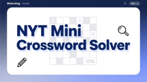 Nyt Mini Crossword Solver